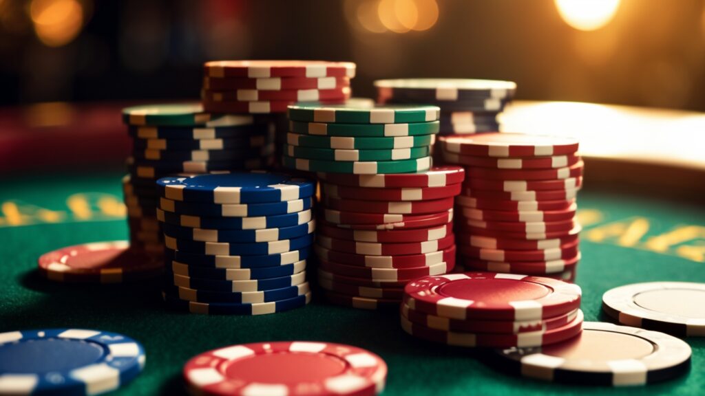 Hướng dẫn đăng ký tài khoản nhà cái cho người mới bắt đầu 2 Chip casino trên bàn